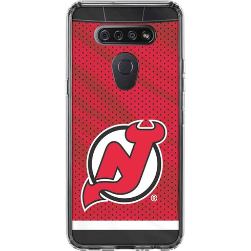 NHL New Jersey Devils Home Jersey LG K51/Q51 Clear Case