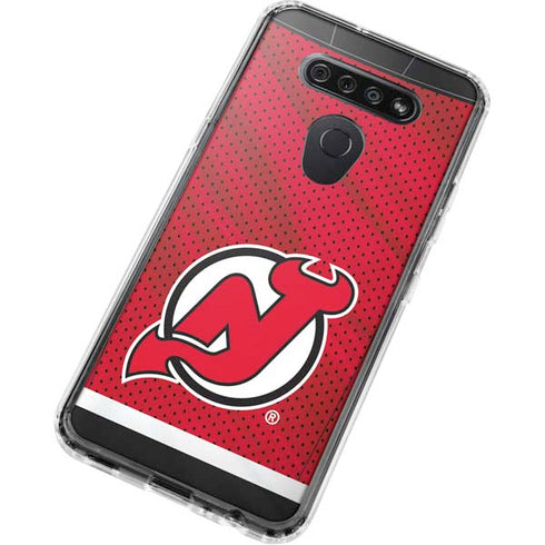 NHL New Jersey Devils Home Jersey LG K51/Q51 Clear Case