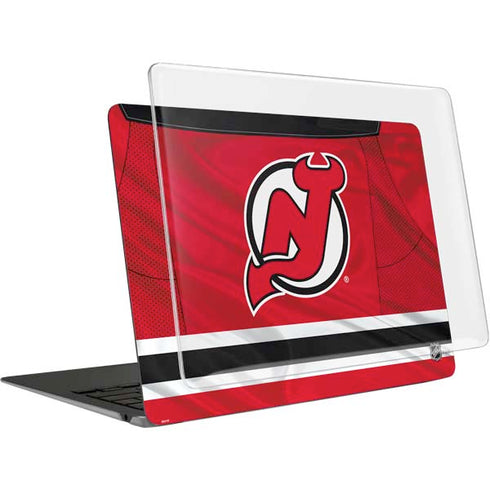NHL New Jersey Devils Home Jersey MacBook Air 13in M1 (2021) Case plus Skin