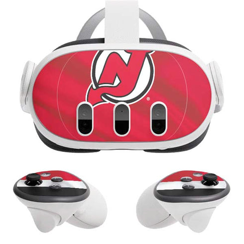 NHL New Jersey Devils Home Jersey Meta Quest 3 Skin