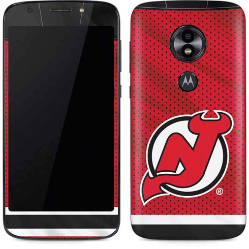 NHL New Jersey Devils Home Jersey Moto E5 Play Skin