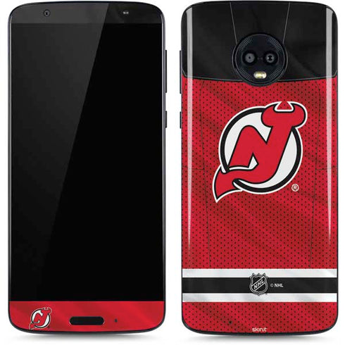 NHL New Jersey Devils Home Jersey Moto G6 Skin