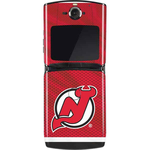 NHL New Jersey Devils Home Jersey Motorola RAZR Skin