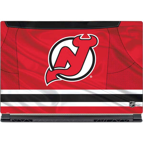 NHL New Jersey Devils Home Jersey MSI GS65 Stealth Laptop Skin