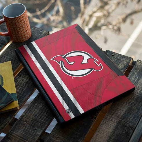NHL New Jersey Devils Home Jersey MSI GS65 Stealth Laptop Skin