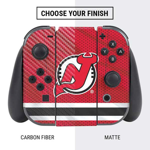 NHL New Jersey Devils Home Jersey Nintendo Switch Bundle Skin