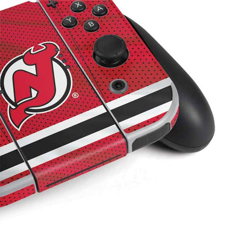 NHL New Jersey Devils Home Jersey Nintendo Switch OLED (2021) Skin