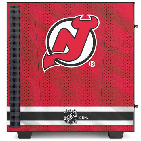 NHL New Jersey Devils Home Jersey NZXT H510 Compact ATX Mid-Tower Case Skin