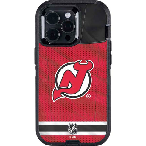 NHL New Jersey Devils Home Jersey Otterbox Defender iPhone Skin