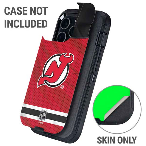 NHL New Jersey Devils Home Jersey Otterbox Defender iPhone Skin