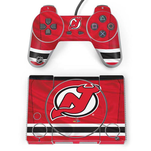 NHL New Jersey Devils Home Jersey PlayStation Classic Bundle Skin