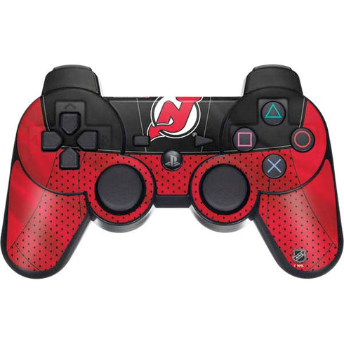 NHL New Jersey Devils Home Jersey PS3 Dual Shock wireless controller Skin