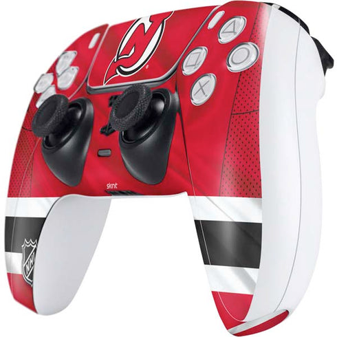 NHL New Jersey Devils Home Jersey PS5 Controller Skin