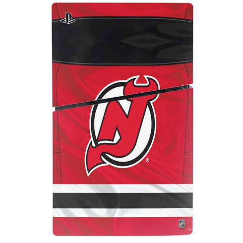 NHL New Jersey Devils Home Jersey PS5 Slim Digital Edition Bundle Skin