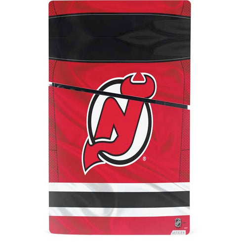 NHL New Jersey Devils Home Jersey PS5 Slim Digital Edition Console Skin