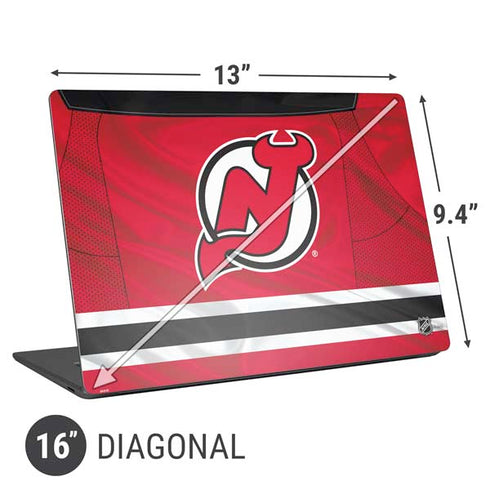 NHL New Jersey Devils Home Jersey Universal Laptop 16in (13 x 9.4in) Skin