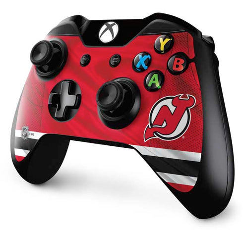 NHL New Jersey Devils Home Jersey Xbox One Controller Skin