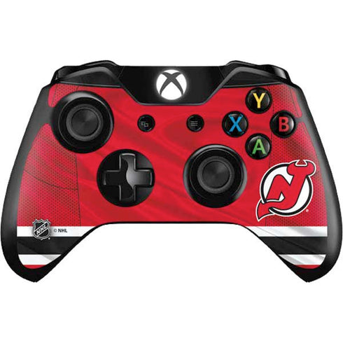 NHL New Jersey Devils Home Jersey Xbox One Controller Skin
