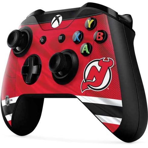 NHL New Jersey Devils Home Jersey Xbox One X Controller Skin