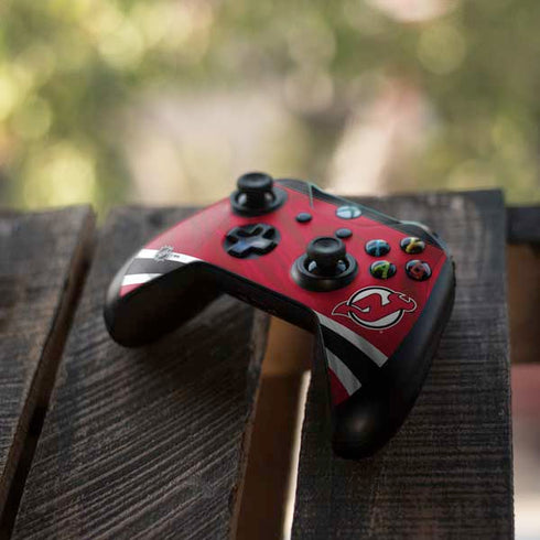 NHL New Jersey Devils Home Jersey Xbox One X Controller Skin