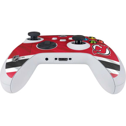 NHL New Jersey Devils Home Jersey Xbox Series S Controller Skin