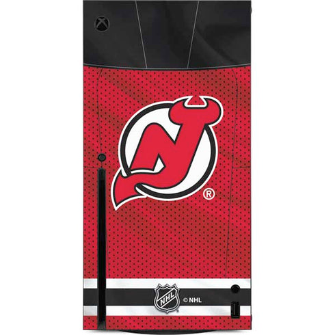 NHL New Jersey Devils Home Jersey Xbox Series X Console Skin