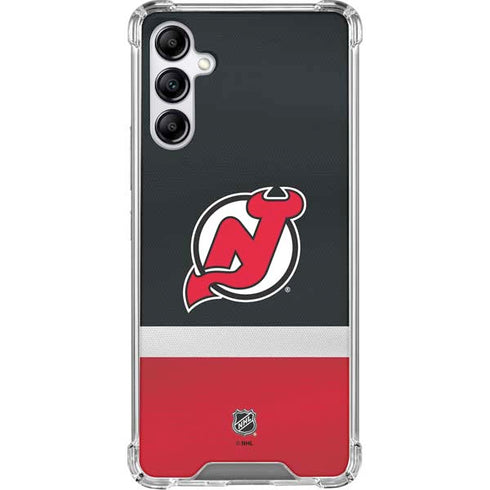 NHL New Jersey Devils Jersey Galaxy A15 5G Clear Case