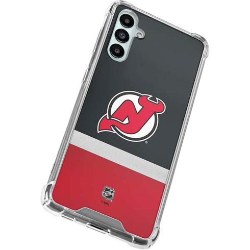 NHL New Jersey Devils Jersey Galaxy A15 5G Clear Case