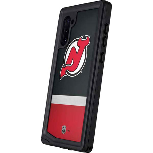 NHL New Jersey Devils Jersey Galaxy Note 10 Waterproof Case