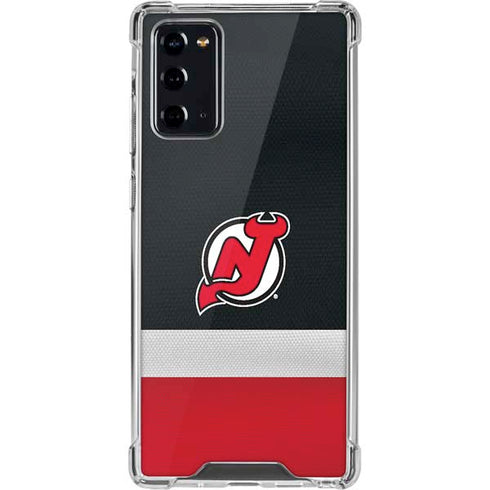 NHL New Jersey Devils Jersey Galaxy Note20 5G Clear Case
