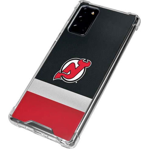 NHL New Jersey Devils Jersey Galaxy Note20 5G Clear Case