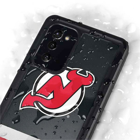 NHL New Jersey Devils Jersey Galaxy Note20 5G Waterproof Case