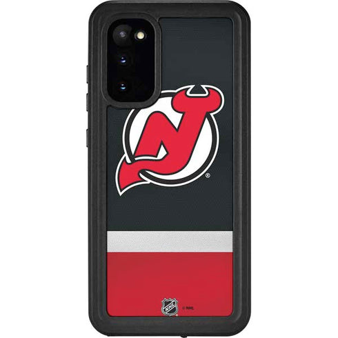 NHL New Jersey Devils Jersey Galaxy S20 Waterproof Case