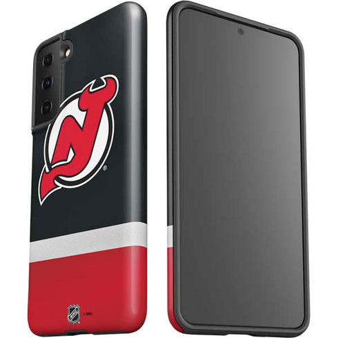 NHL New Jersey Devils Jersey Galaxy S21 FE Pro Case