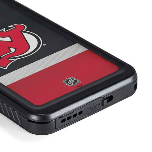 NHL New Jersey Devils Jersey Galaxy S23 Waterproof Case