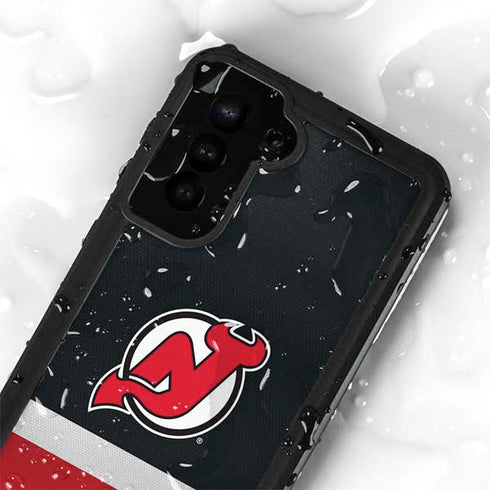NHL New Jersey Devils Jersey Galaxy S23 Waterproof Case