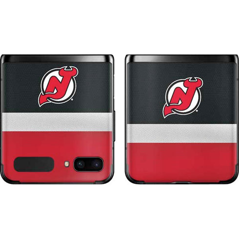 NHL New Jersey Devils Jersey Galaxy Z Flip Skin