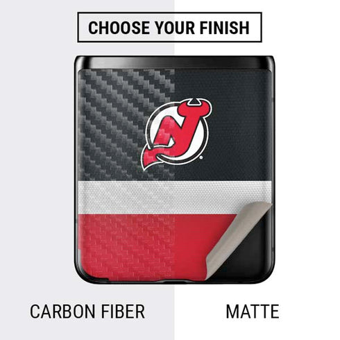 NHL New Jersey Devils Jersey Galaxy Z Flip Skin