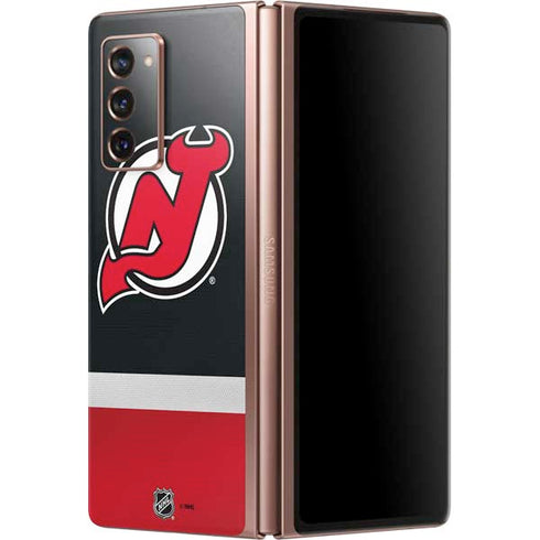 NHL New Jersey Devils Jersey Galaxy Z Fold2 5G Skin
