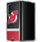 NHL New Jersey Devils Jersey Galaxy Z Fold4 5G Clear Case