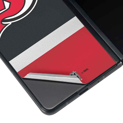 NHL New Jersey Devils Jersey Galaxy Z Fold4 5G Skin