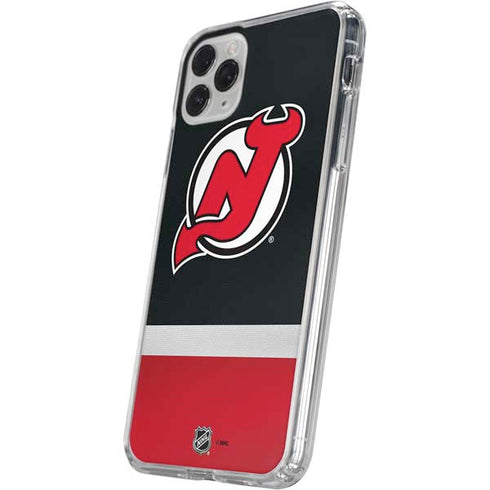 NHL New Jersey Devils Jersey iPhone 11 Pro Clear Case