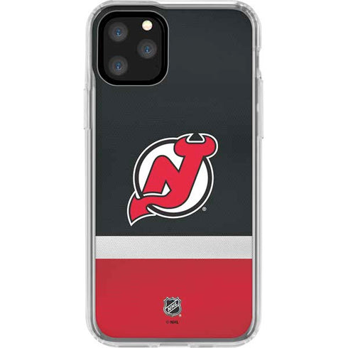NHL New Jersey Devils Jersey iPhone 11 Pro Clear Case
