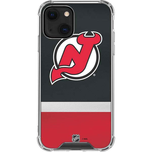 NHL New Jersey Devils Jersey iPhone 13 Mini Clear Case