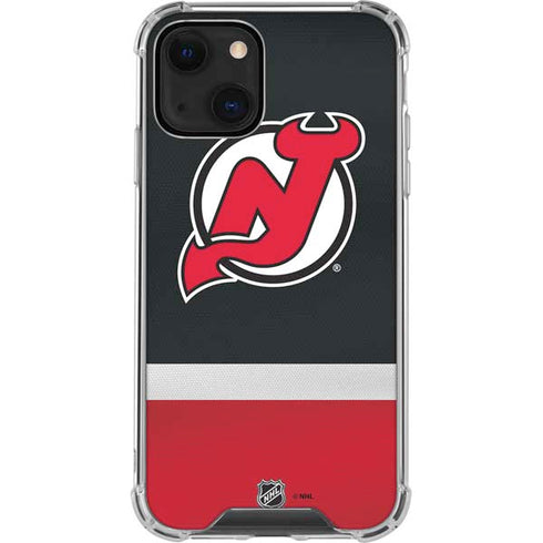 NHL New Jersey Devils Jersey iPhone 14 Plus Clear Case