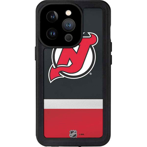 NHL New Jersey Devils Jersey iPhone 14 Pro Waterproof Case