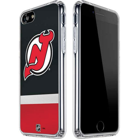 NHL New Jersey Devils Jersey iPhone SE (2nd & 3rd Gen) Clear Case