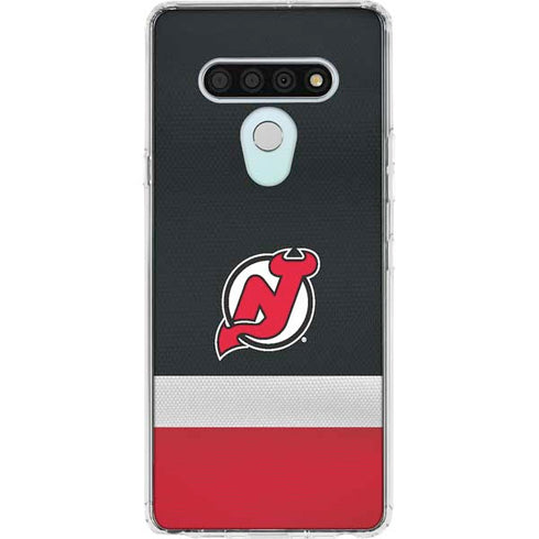 NHL New Jersey Devils Jersey LG Stylo 6 Clear Case