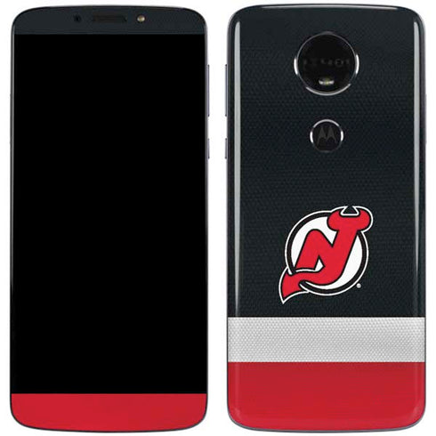 NHL New Jersey Devils Jersey Moto E5 Plus Skin