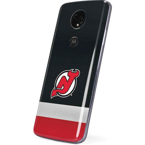 NHL New Jersey Devils Jersey Moto E5 Plus Skin